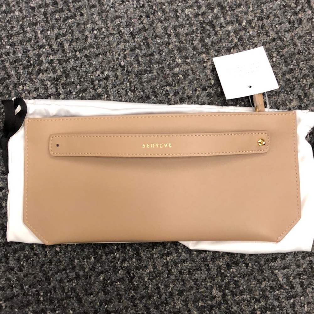 NWT- Senreve Bracelet Pouch- Smooth Latte